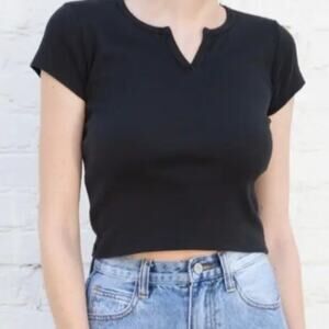 Brandy Melville Black Ashlyn Top one size
